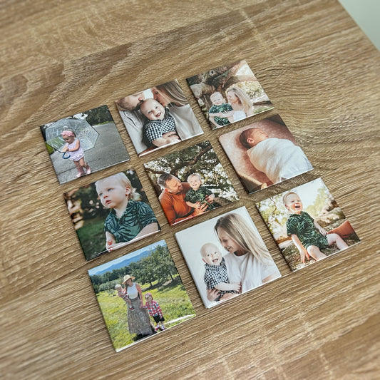 9 Pack Custom Photo Magnets